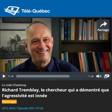 Richard Tremblay, le chercheur qui a démontré que l'agressivité est innée